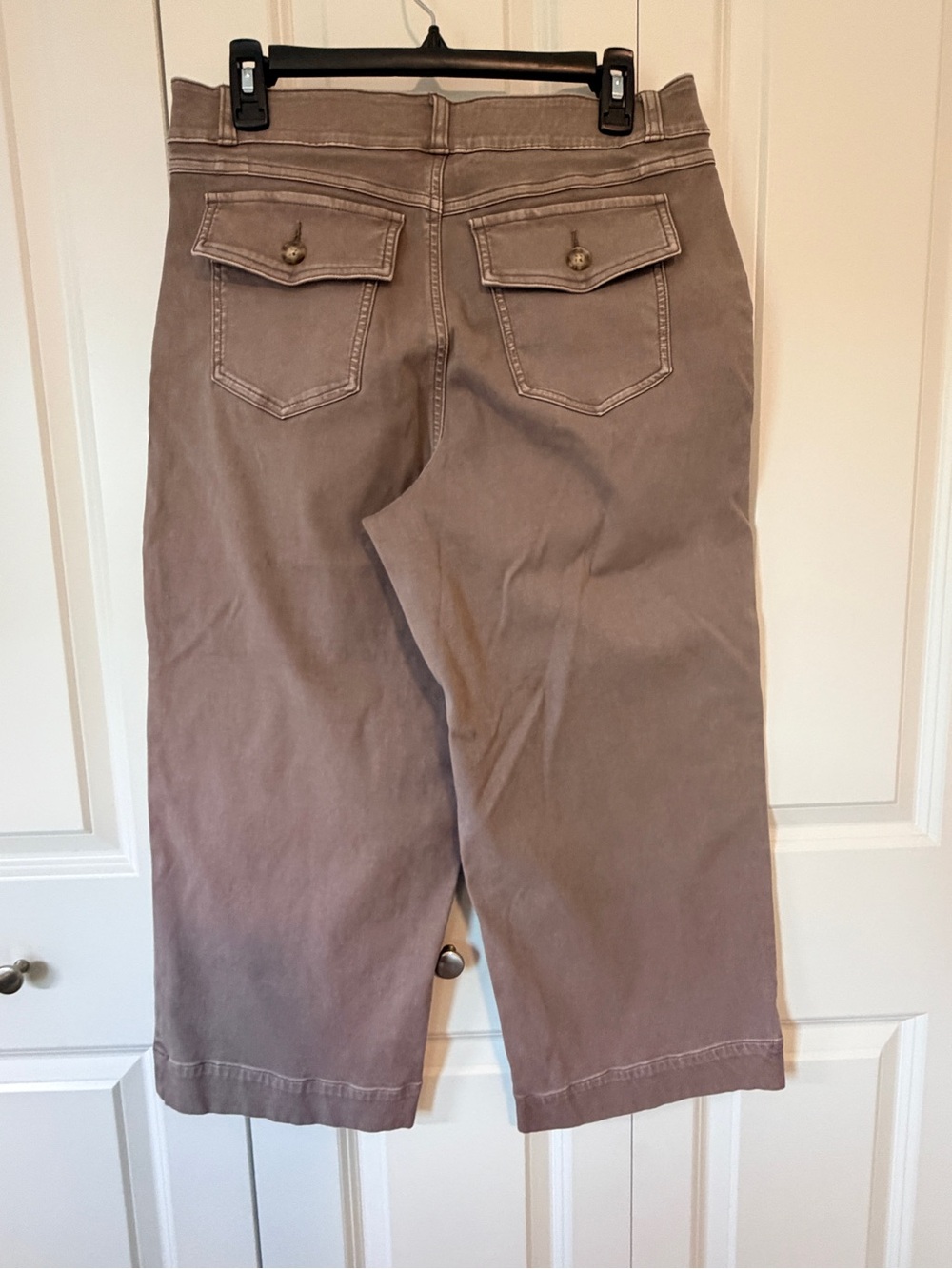 SPANX Stretch Twill Cropped Pants - Picture 3 of 11